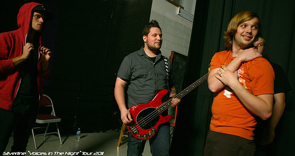A backstage moment