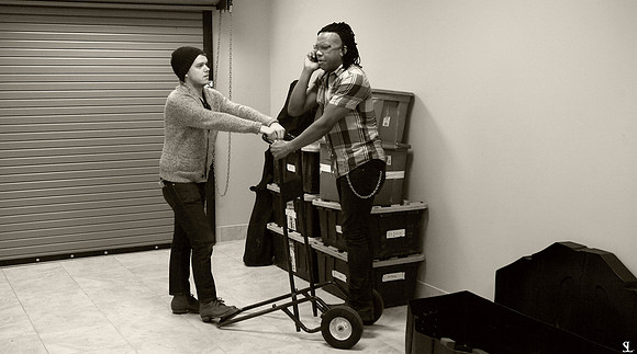 "Michael Tait hanging out before the show"