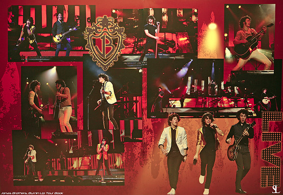 Jonas Brothers Tour.  Images In Boxes Shot by Scott Livingston.